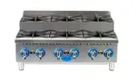 Globe GHPSU636G, Hotplate, Countertop, Gas
