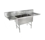 John Boos , 2B244-2D24, Sink, (2) Two Compartment