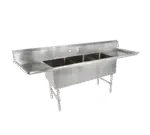John Boos 3B16204-2D24, Sink, (3) Three Compartment
