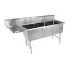 John Boos 3B18244-1D18L, Sink, (3) Three Compartment