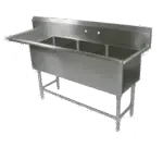 John Boos 3PB18-1D18L, Sink, (3) Three Compartment