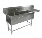 John Boos 3PB1824-1D30R, Sink, (3) Three Compartment