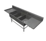 John Boos 43PB18244-2D24, Sink, (3) Three Compartment