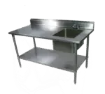 John Boos EPT8R5-3048SSK-R, Work Table, with Prep Sink(s)