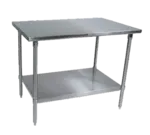 John Boos ST6-3048SSK, Work Table,  40" - 48", Stainless Steel Top