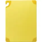 San Jamar CBG121812YL, Cutting Board, Plastic