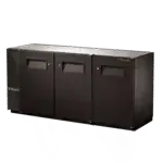 True Manufacturing , TBB24-72-3S-Z1-BST-B-1, Back Bar Cabinet, Refrigerated