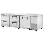 True Manufacturing TUC-93D-4-HC, Refrigerator, Undercounter, Reach-In